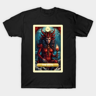 The Devil Card From the Light Mermaid Tarot Deck. T-Shirt